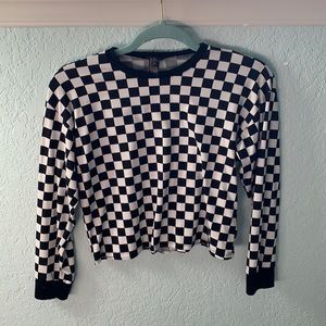 Checkered crop top